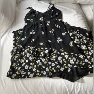 Size XS Bardot maxi ruffled dress